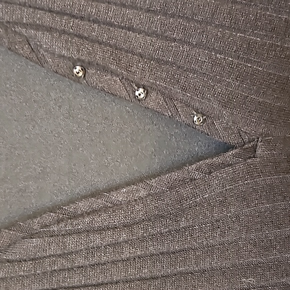 EUC Julia Jordan Sweater Midi Dress w/ Removable Belt, Button V-neck, sz 8 - Picture 7 of 11